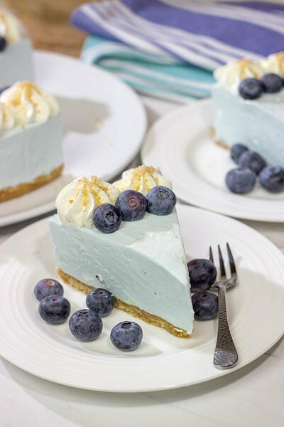 No Bake Blueberry Cheesecake No Bake Blueberry Cheesecake