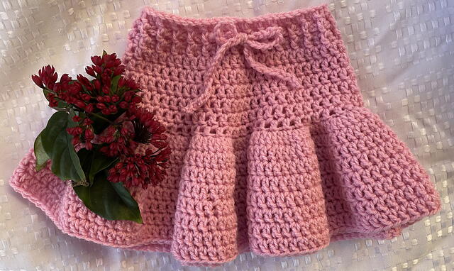 Crochet Baby Ruffle Skirt