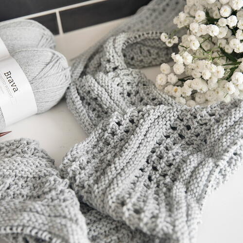 Modern Lace Knit Blanket Modern Lace Knit Blanket