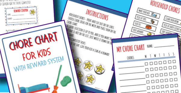 Chore Chart For Kids Printable Chore Chart For Kids Printable