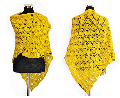 Candle Flame Shawl