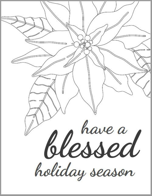 Farmhouse Have a Blessed Holiday Season Printable Wall Art