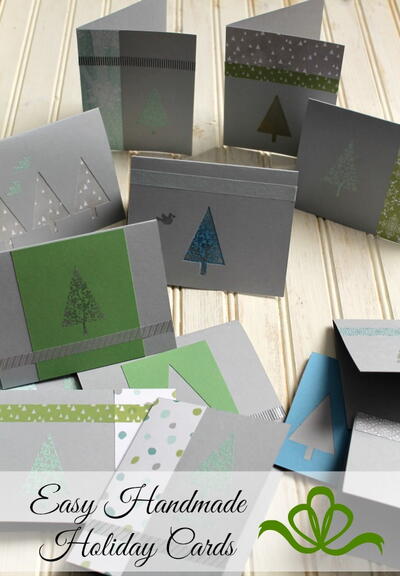 Easy Handmade Holiday Cards Easy Handmade Holiday Cards