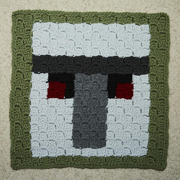 Minecraft Iron Golem C2c Crochet Block Minecraft Iron Golem C2c Crochet Block