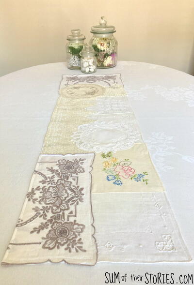 Vintage Doily Table Runner Vintage Doily Table Runner