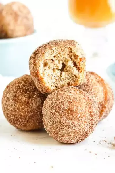 Baked Apple Cider Doughnut Holes Baked Apple Cider Doughnut Holes