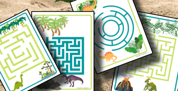 Dinosaur Printable Mazes Dinosaur Printable Mazes