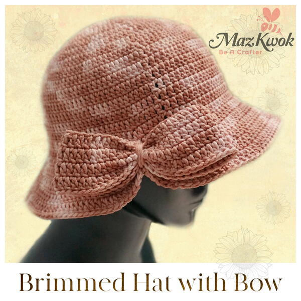Brimmed Hat With Bow Brimmed Hat With Bow