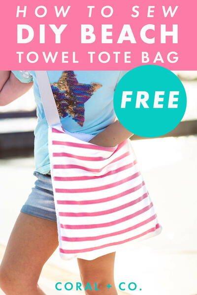 How To Make A Beach Bag Towel Tote How To Make A Beach Bag Towel Tote