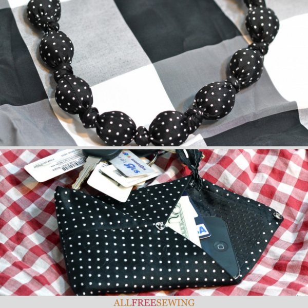 Necktie Refashion Into Necklace or Wallet Necktie Refashion Into Necklace or Wallet