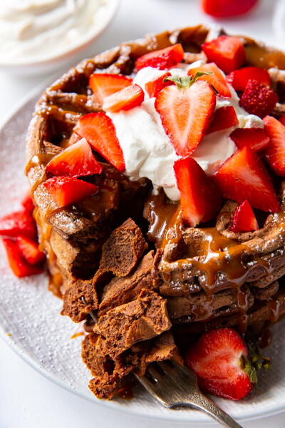 Belgian Chocolate Waffles Belgian Chocolate Waffles