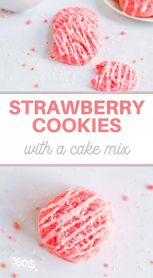 Super Yummy Strawberry Cake Mix Cookies Recipe Super Yummy Strawberry Cake Mix Cookies Recipe