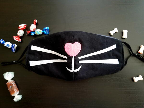 DIY Black Cat Face Mask DIY Black Cat Face Mask