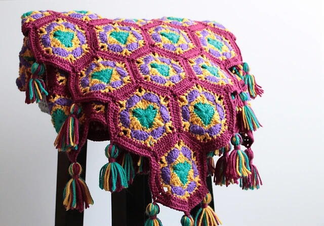 Emerald Opulence Crochet Blanket Emerald Opulence Crochet Blanket