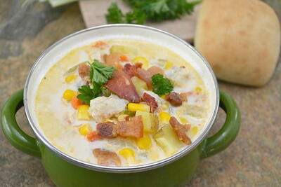 Hearty Lobster Corn Chowder Soup Recipe
