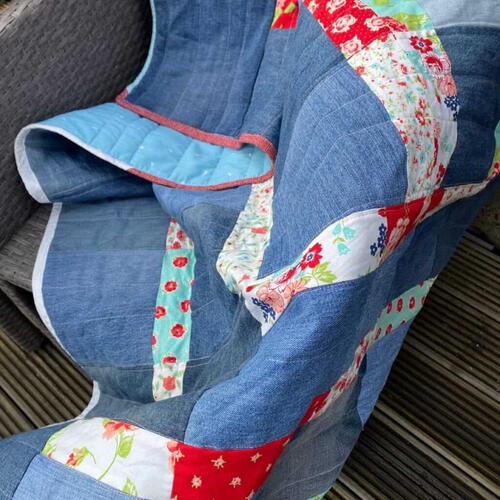 Quick Denim Quilt improv Quilt With Instructions Quick Denim Quilt (improv Quilt With Instructions)