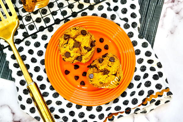 3 Ingredient Chocolate Chip Pumpkin Muffins 3 Ingredient Chocolate Chip Pumpkin Muffins