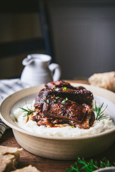 Red Wine Braised Beef Short Ribs