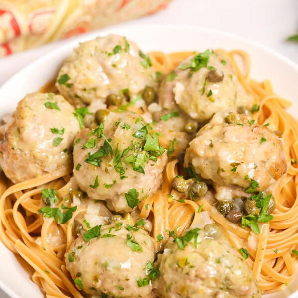Veal Piccata Meatballs Veal Piccata Meatballs