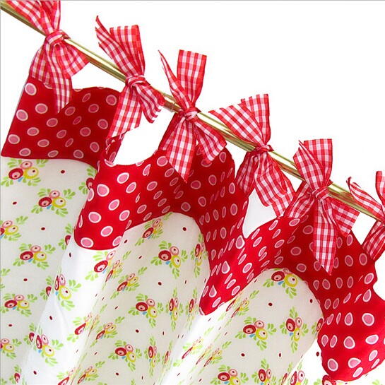 Kitchen Curtains with Gingham Bows Kitchen Curtains with Gingham Bows