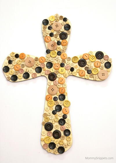 How To Make A Beautiful Button Cross How To Make A Beautiful Button Cross