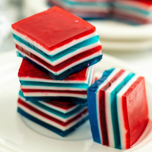 Patriotic Layered Jello