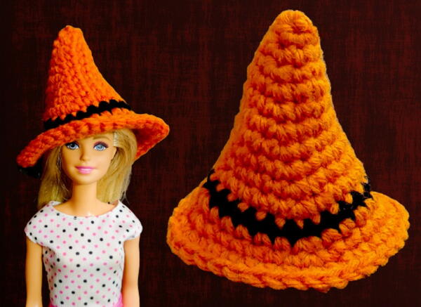 Halloween Mini Crochet Witch Hat Halloween Mini Crochet Witch Hat