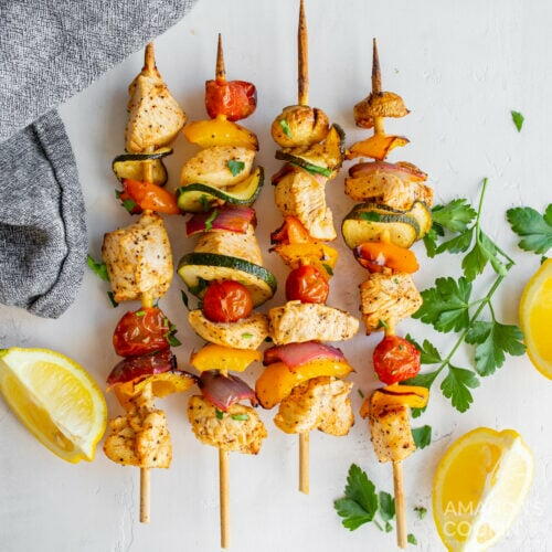 Air Fryer Chicken Kabobs Air Fryer Chicken Kabobs