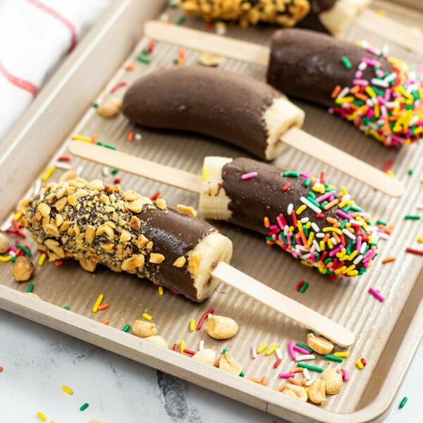 Frozen Chocolate Covered Bananas Frozen Chocolate Covered Bananas