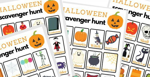 Halloween Scavenger Hunt Halloween Scavenger Hunt