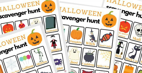 Halloween Scavenger Hunt Halloween Scavenger Hunt