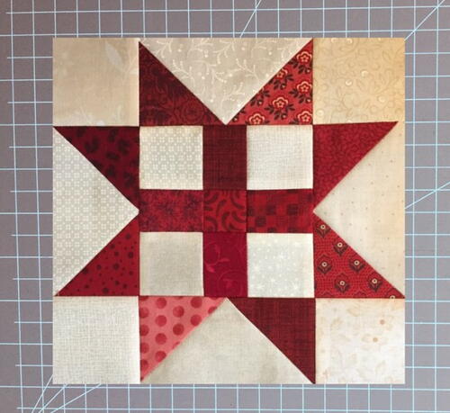 Easy Cross Sawtooth Star Block Easy Cross Sawtooth Star Block