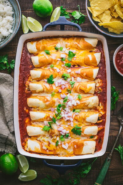 Easy Chicken Enchiladas