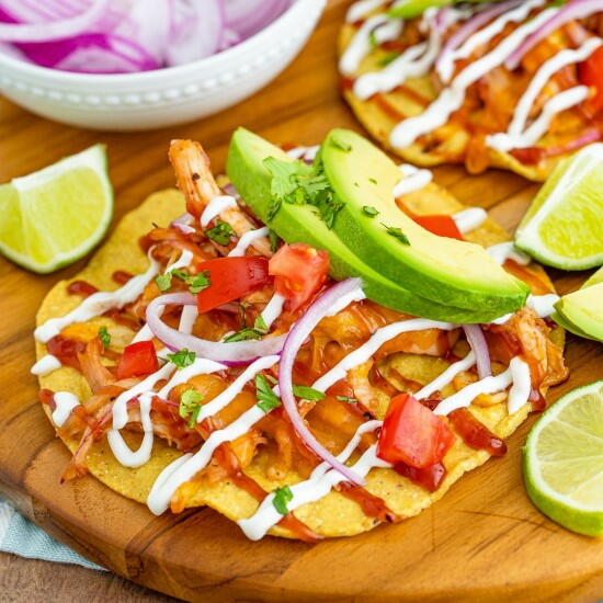 Bbq Chicken Tostadas Bbq Chicken Tostadas