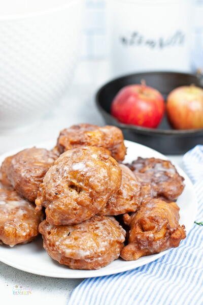 Fried Homemade Apple Fritters Fried Homemade Apple Fritters