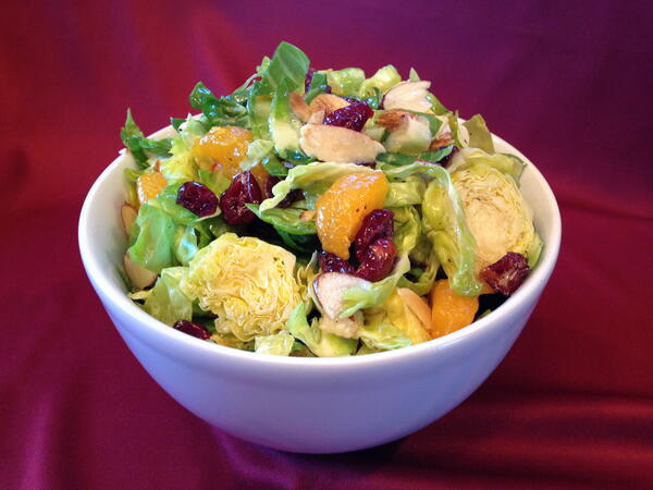 Brussels Sprouts Salad With Orange Viniagrette Brussels Sprouts Salad With Orange Viniagrette