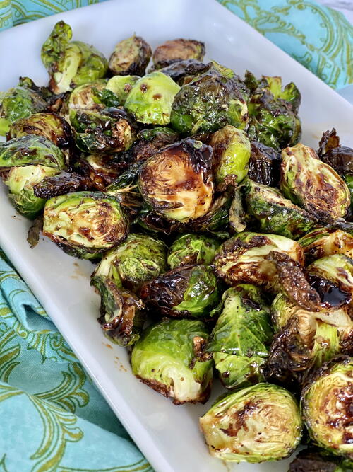 Air Fryer Balsamic Brussels Sprouts Air Fryer Balsamic Brussels Sprouts