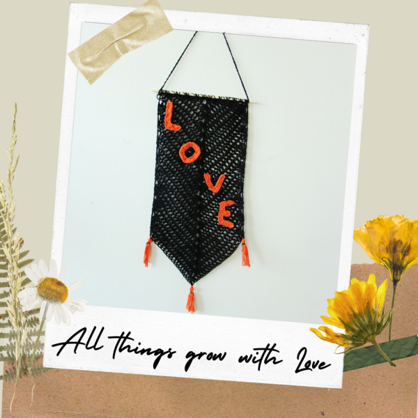 Boho Love Wall Hanging Boho Love Wall Hanging