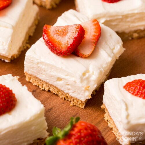No Bake Cheesecake Bars No Bake Cheesecake Bars