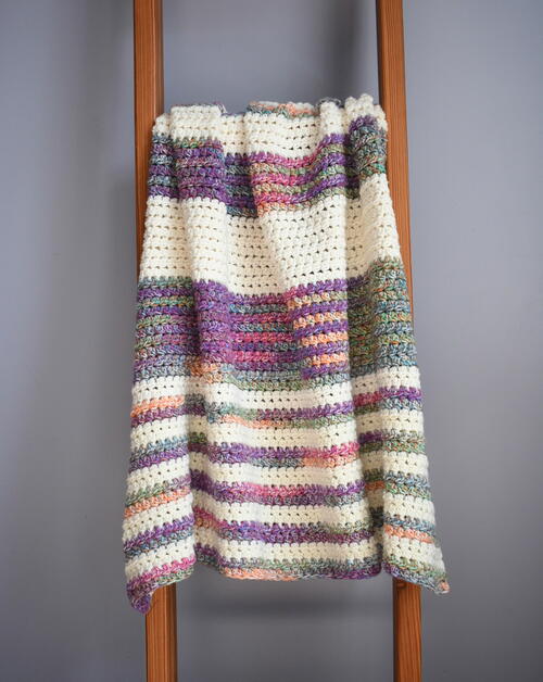 Sunset Stripes Crochet Blanket Sunset Stripes Crochet Blanket