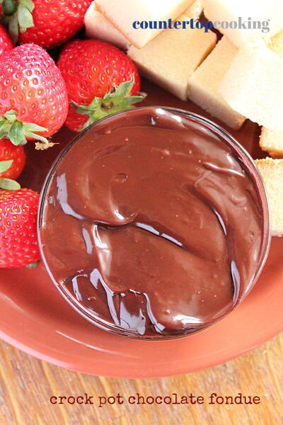 Slow Cooker Chocolate Fondue Slow Cooker Chocolate Fondue