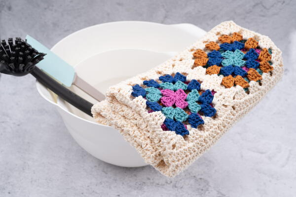 Granny Square Dish Towel Granny Square Dish Towel