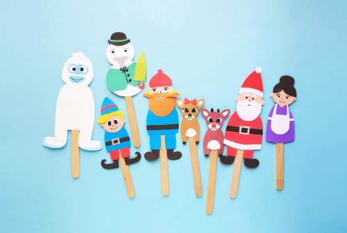Christmas Craft For Kids Rudolph Puppets Christmas Craft For Kids – Rudolph Puppets