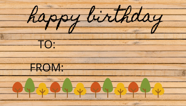 Autumn Birthday Gift Tags Autumn Birthday Gift Tags
