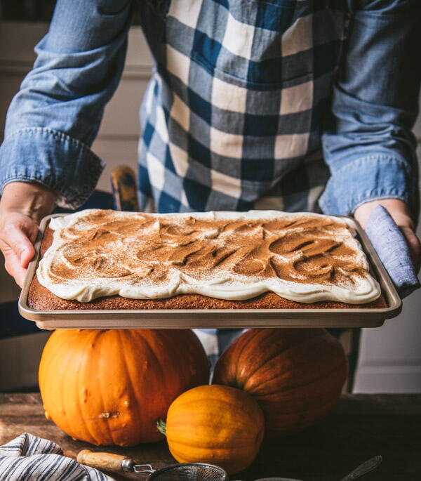 Pumpkin Bars With Cream Cheese Frosting