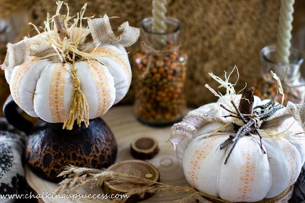 How To Make A Fabric Pumpkin - Inexpensive Easy How To Make A Fabric Pumpkin - Inexpensive & Easy