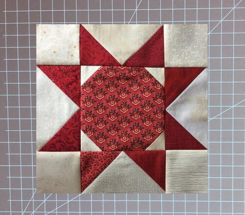 Easy Snowball Sawtooth Star Quilt Block Easy Snowball Sawtooth Star Quilt Block