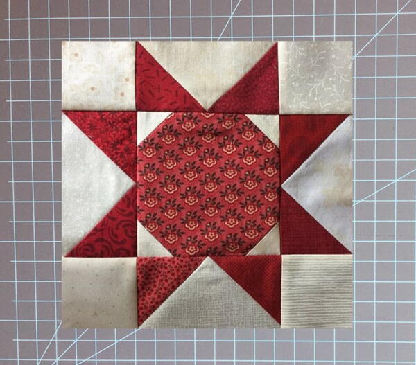 Easy Snowball Sawtooth Star Quilt Block Easy Snowball Sawtooth Star Quilt Block