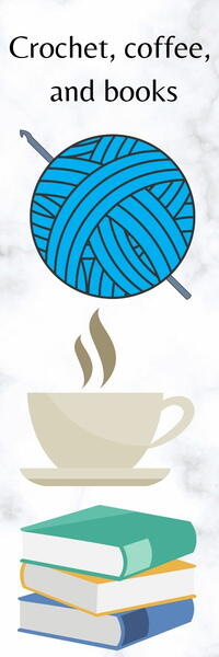 Crochet Coffee And Books Bookmark Crochet, Coffee And Books Bookmark