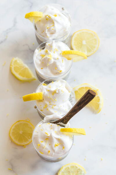 Lemon Poppyseed Chia Pudding